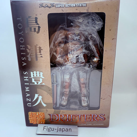 SuperActionStatue Drifters Toyohisa Shimazu Figure Medicos Katana Gun Mint Japan0