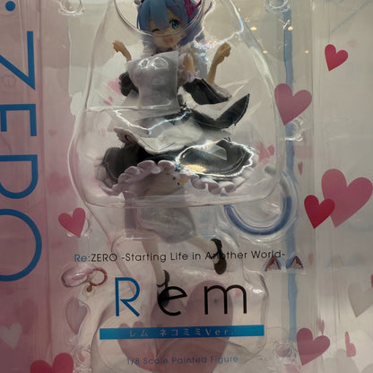 Alpha Omega Re:Zero Rem Nekomimi Cat Ear 1/8 Figure Kadokawa New Sealed Japan1