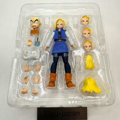S.H.Figuarts Android 18 Dragon Ball Z Figure First Release Toei Sticker Mint13