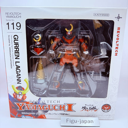 Gurren Lagann 119 Revoltech Yamaguchi Wing Kaiyodo Figure Authentic Japan MIB0