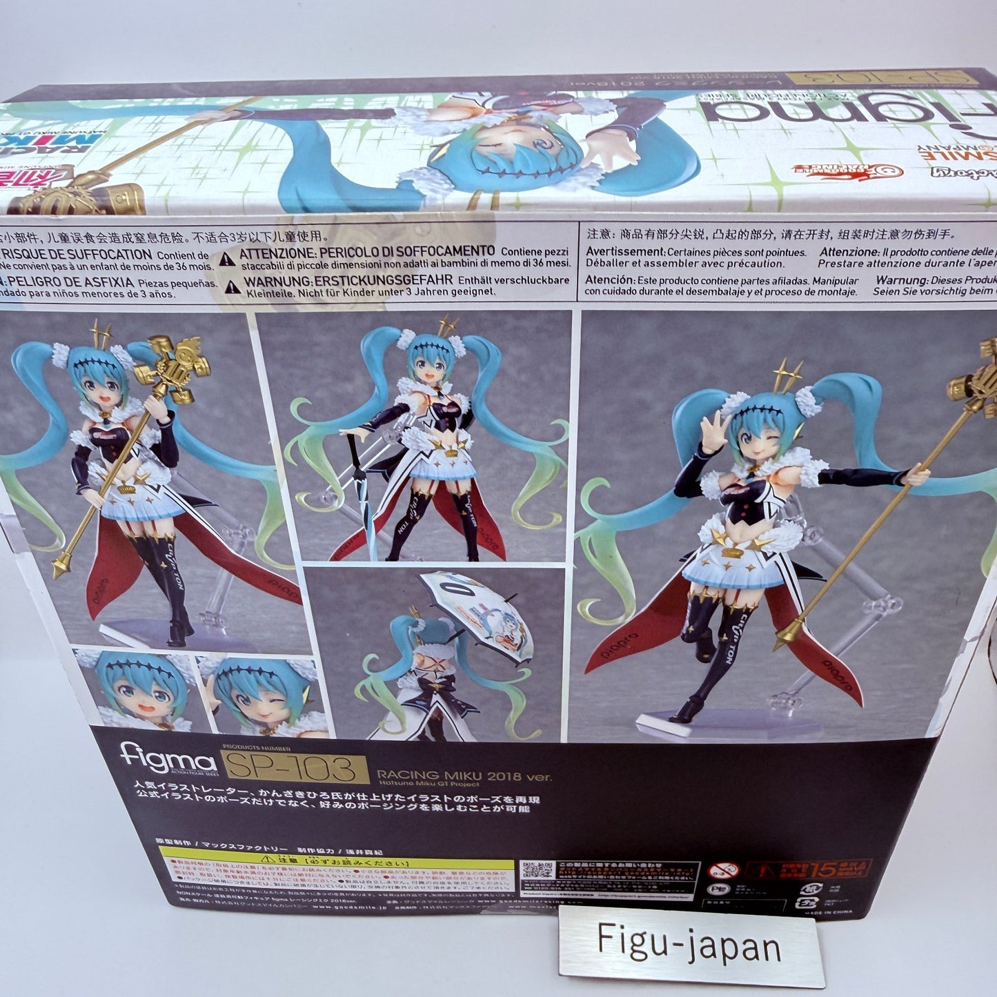 Hatsune Miku Racing 2018 figma SP-103 GT Project Max Factory Action Figure MISB4