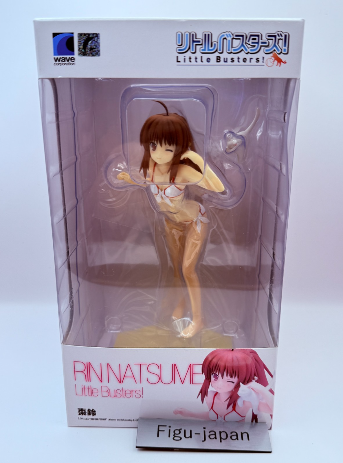 WAVE Beach Queens Little Busters! Rin Natsume 1/10 Figure Swimsuit Ver Japan NEW0