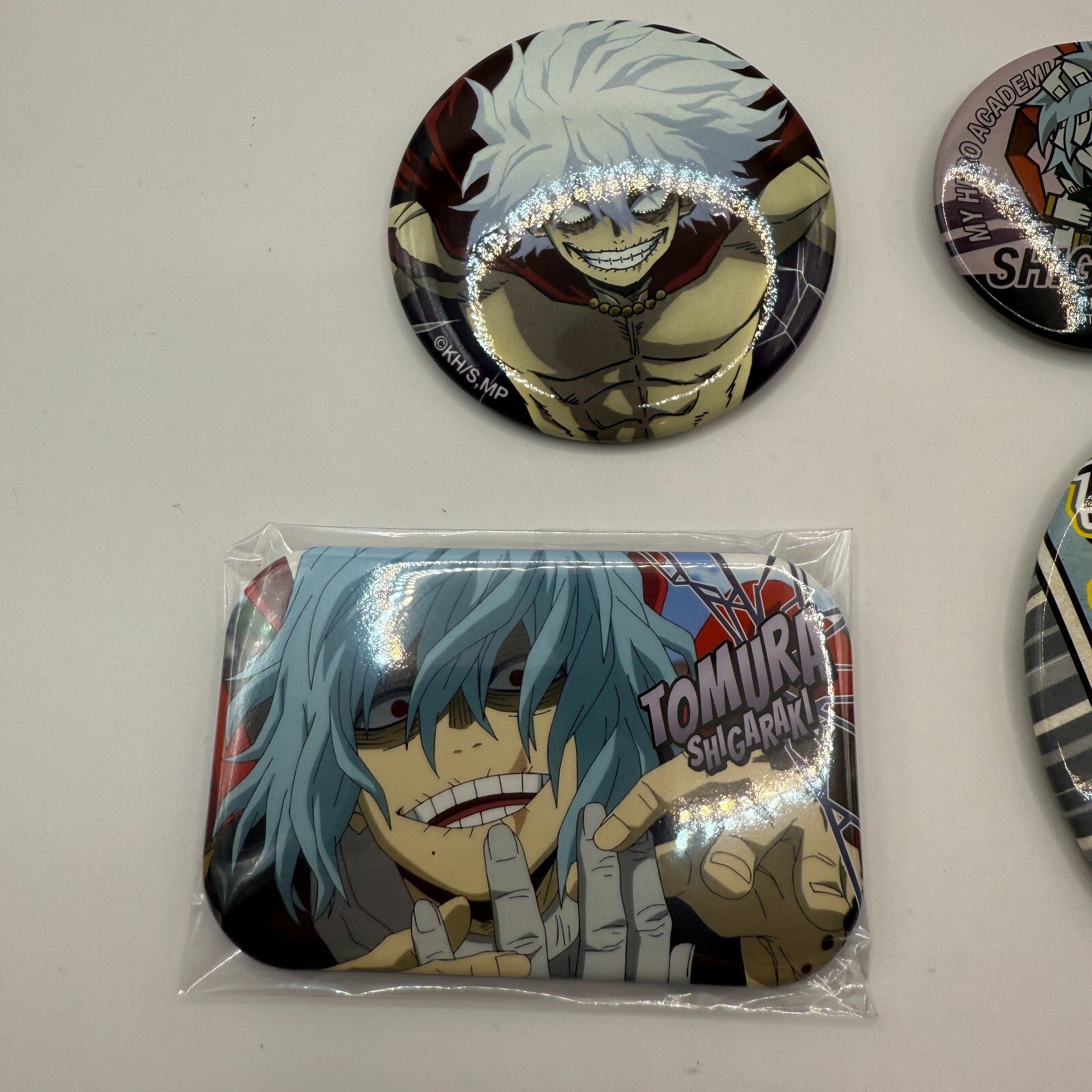 Tomura Shigaraki Pinback Button Badge Set 4 My Hero Academia MHA Villains NEW11