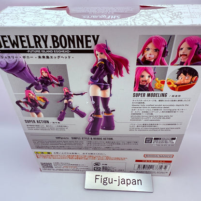 S.H.Figuarts Jewelry Bonney One Piece Egghead Future Island Bandai Open TOP MINT7