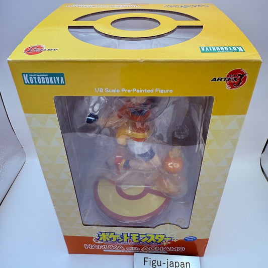 NEW ARTFX J Pokemon May Haruka with Torchic Achamo 1/8 Figure Kotobukiya Japan1
