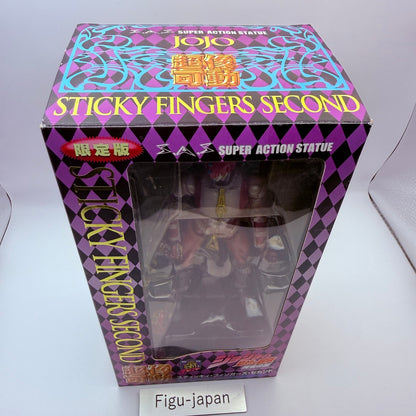 Super Action Statue JoJo's Bizarre Adventure Sticky Fingers Second Figure OOB1