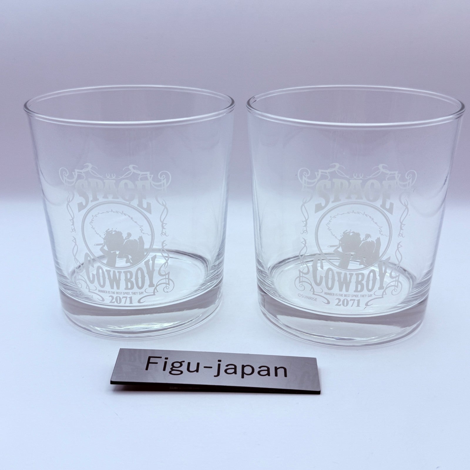 Cowboy Bebop 25th Anniversary Rock Glass Spike Spiegel Set of 2 New Rare Japan5