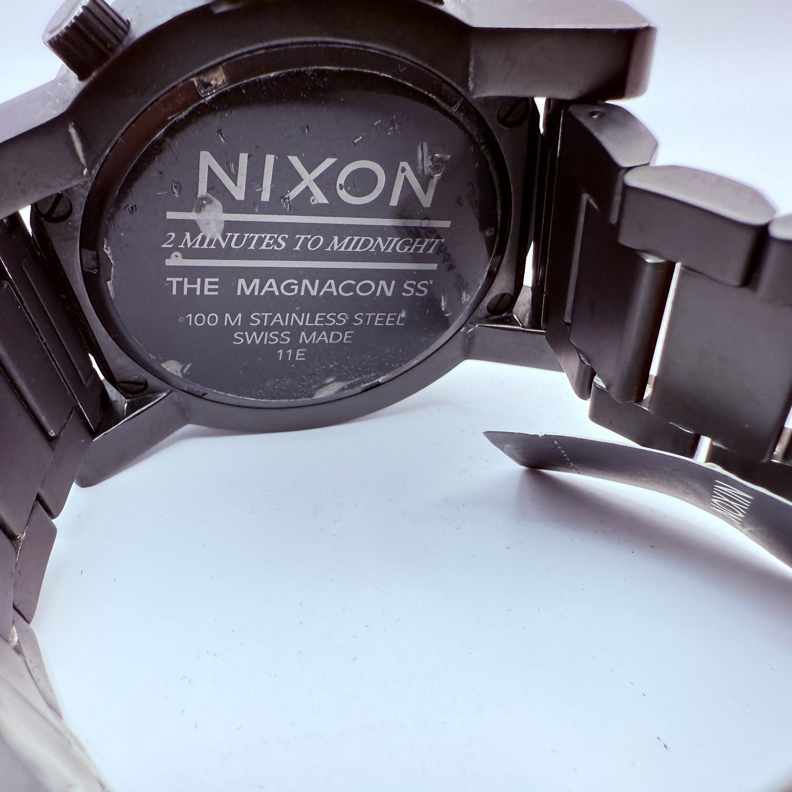 NEW Nixon Magnacon SS 2 Minutes To Midnight Black Gold Limited 100% AUTH EXPRESS13