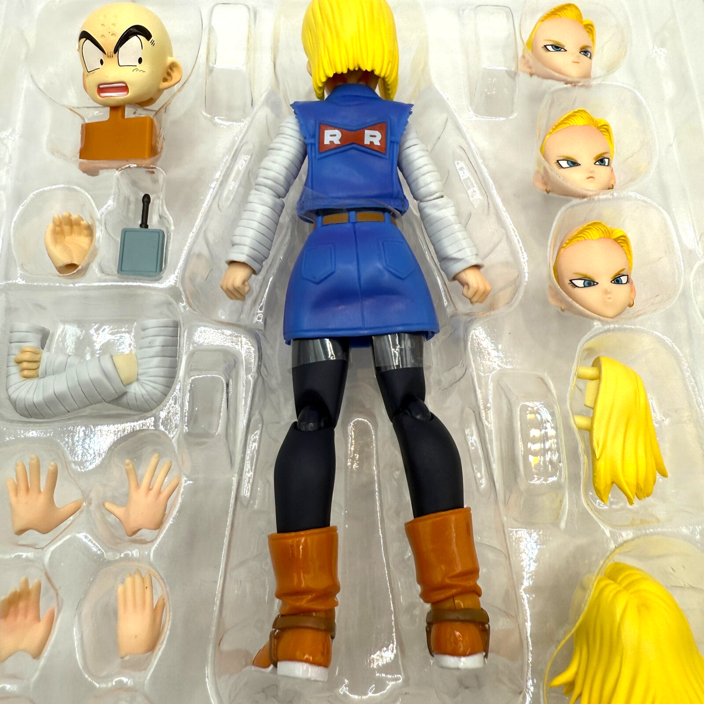 S.H.Figuarts Android 18 Dragon Ball Z Figure First Release Toei Sticker Mint7
