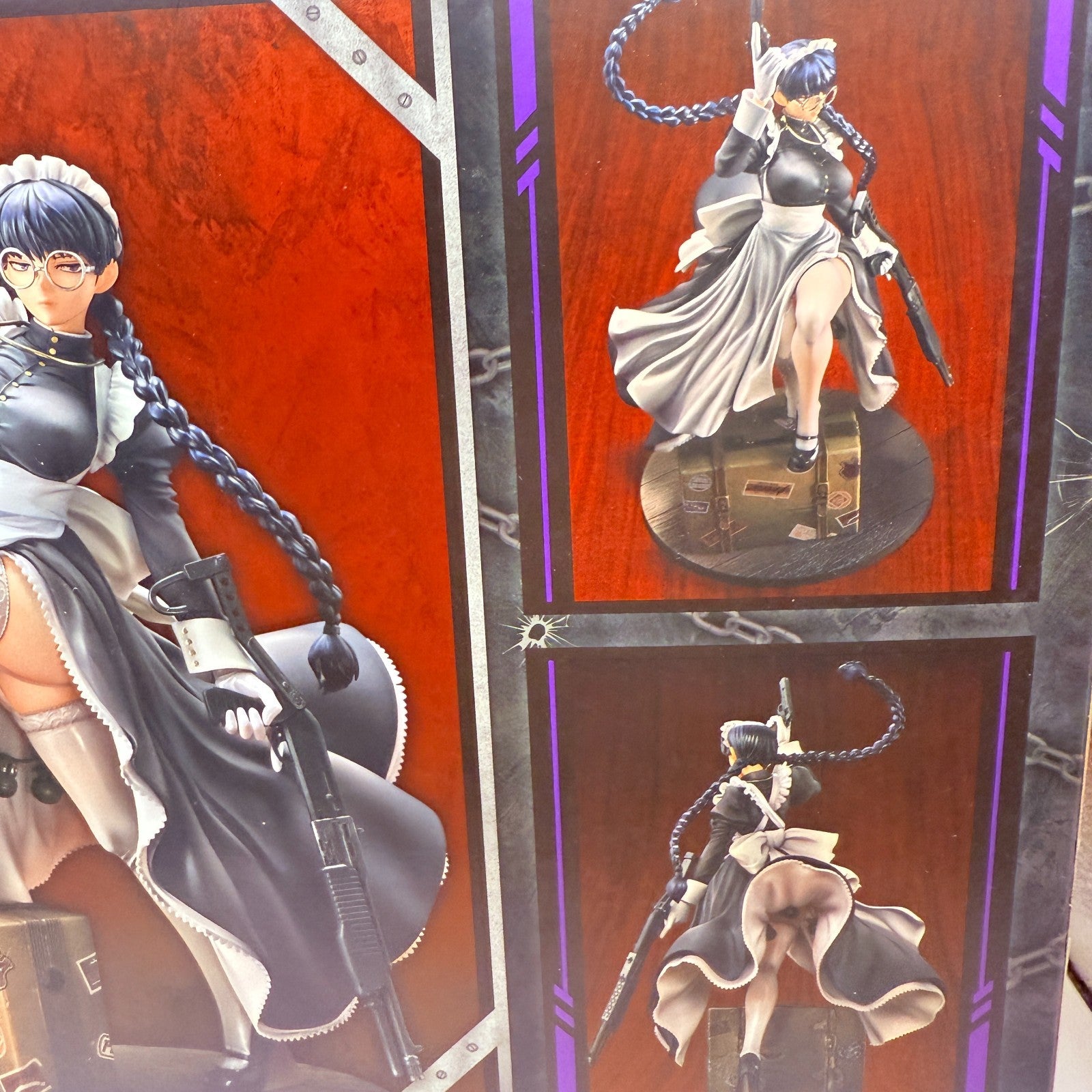 Black Lagoon Roberta Nightmare Maid 1/7 Figure Bonus Hound Face Umbrella Medicos4