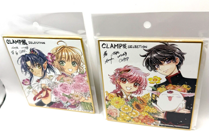 Cardcaptor Sakura Magic Knight Rayearth Shikishi Board CLAMP Exhibition Set NIP2