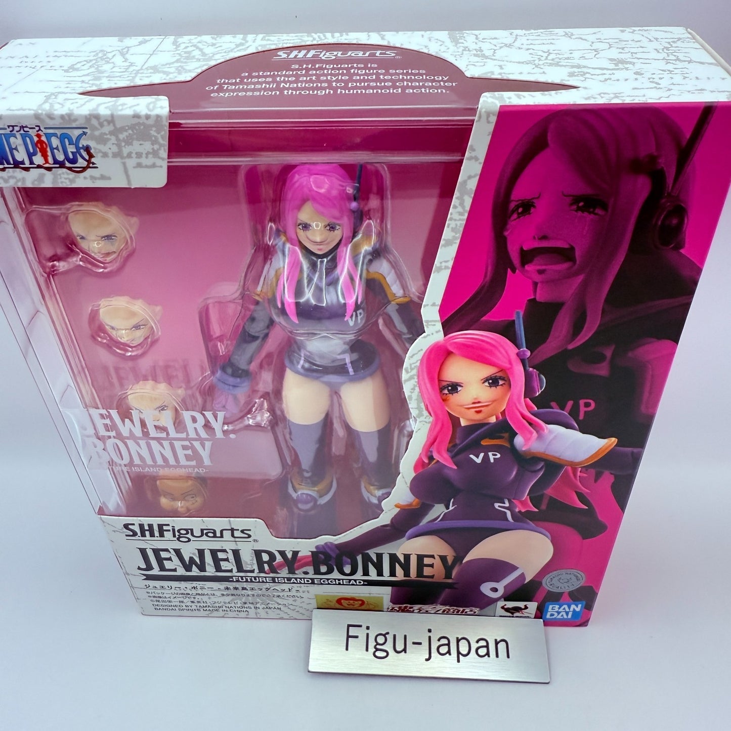 S.H.Figuarts Jewelry Bonney One Piece Egghead Future Island Bandai Open TOP MINT9