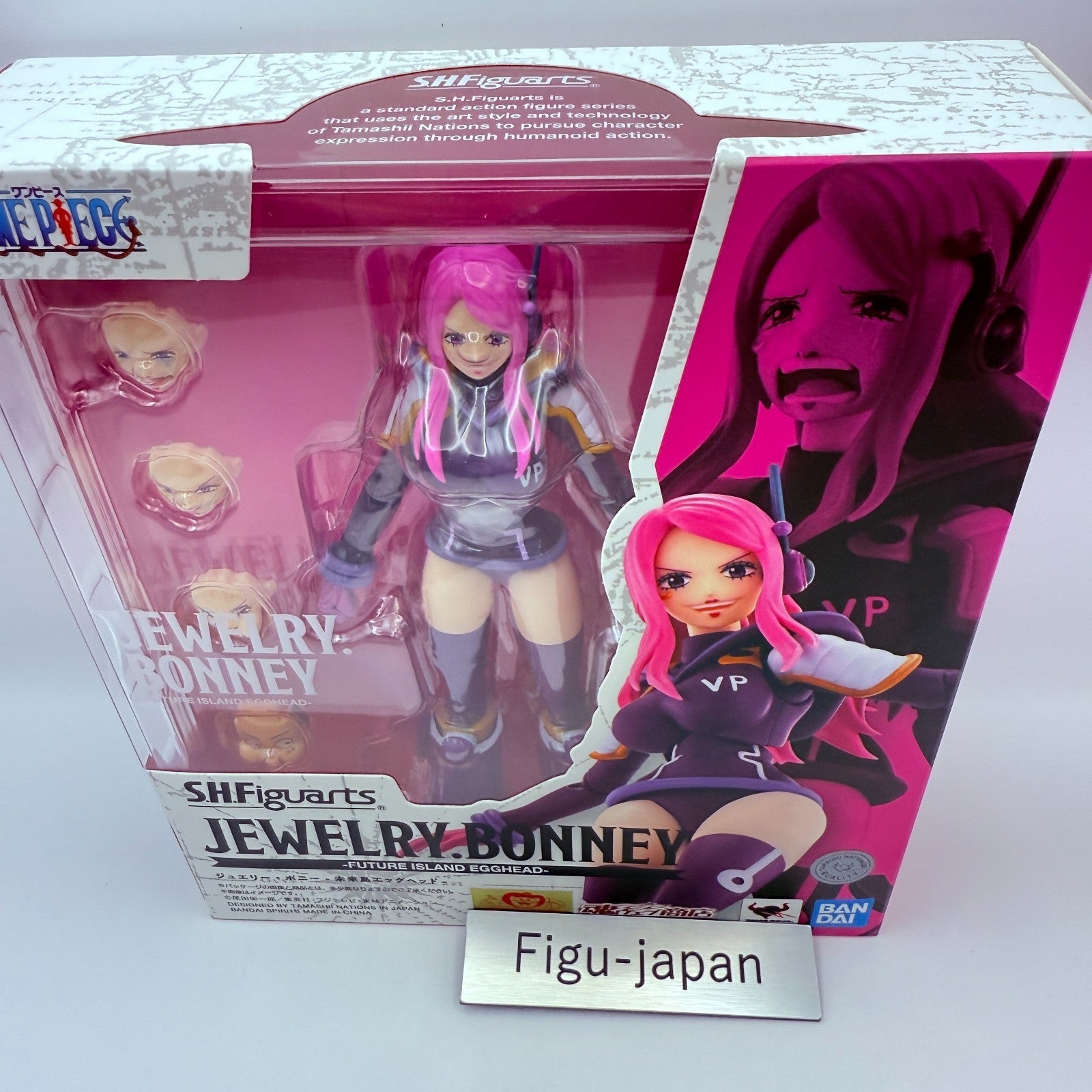 S.H.Figuarts Jewelry Bonney One Piece Egghead Future Island Bandai Open TOP MINT9