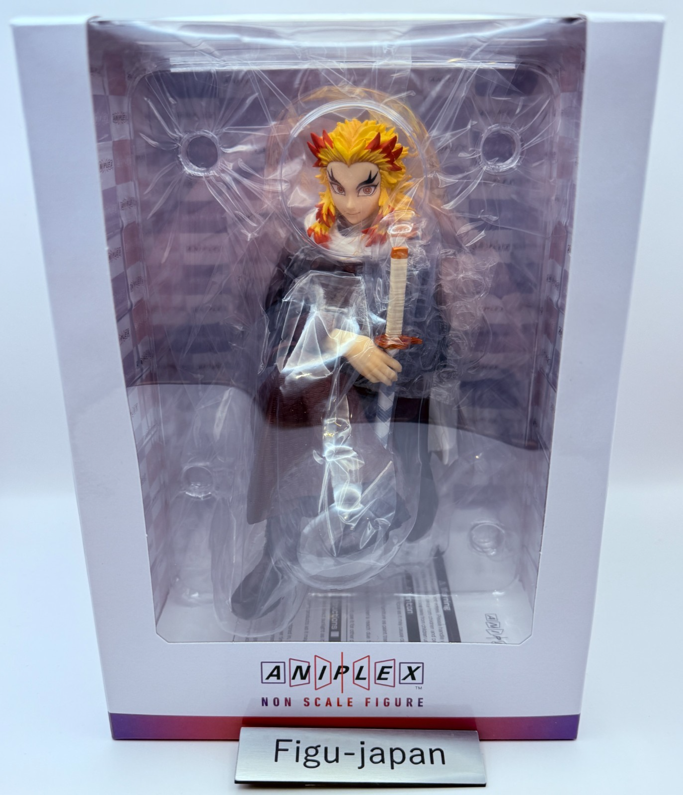 Aniplex Demon Slayer Kyojuro Rengoku NonScale Figure Japan New Unopened Box0
