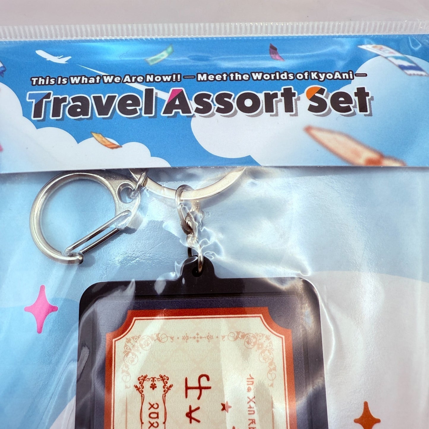 Violet Evergarden Travel Assortment Set Rubber Key chains and travel stickers7
