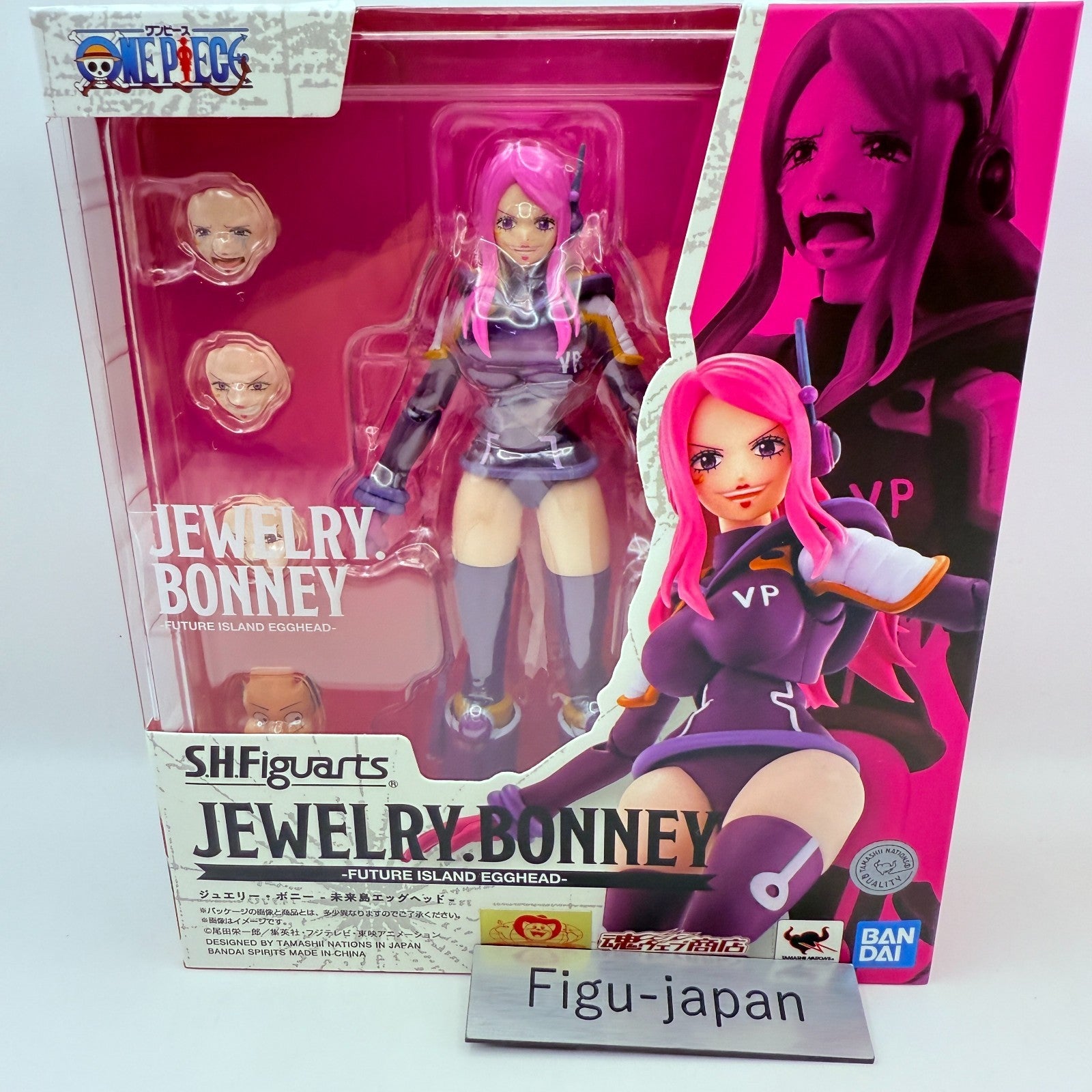 S.H.Figuarts Jewelry Bonney One Piece Egghead Future Island Bandai Open TOP MINT0