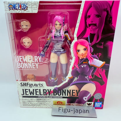 S.H.Figuarts Jewelry Bonney One Piece Egghead Future Island Bandai Open TOP MINT0