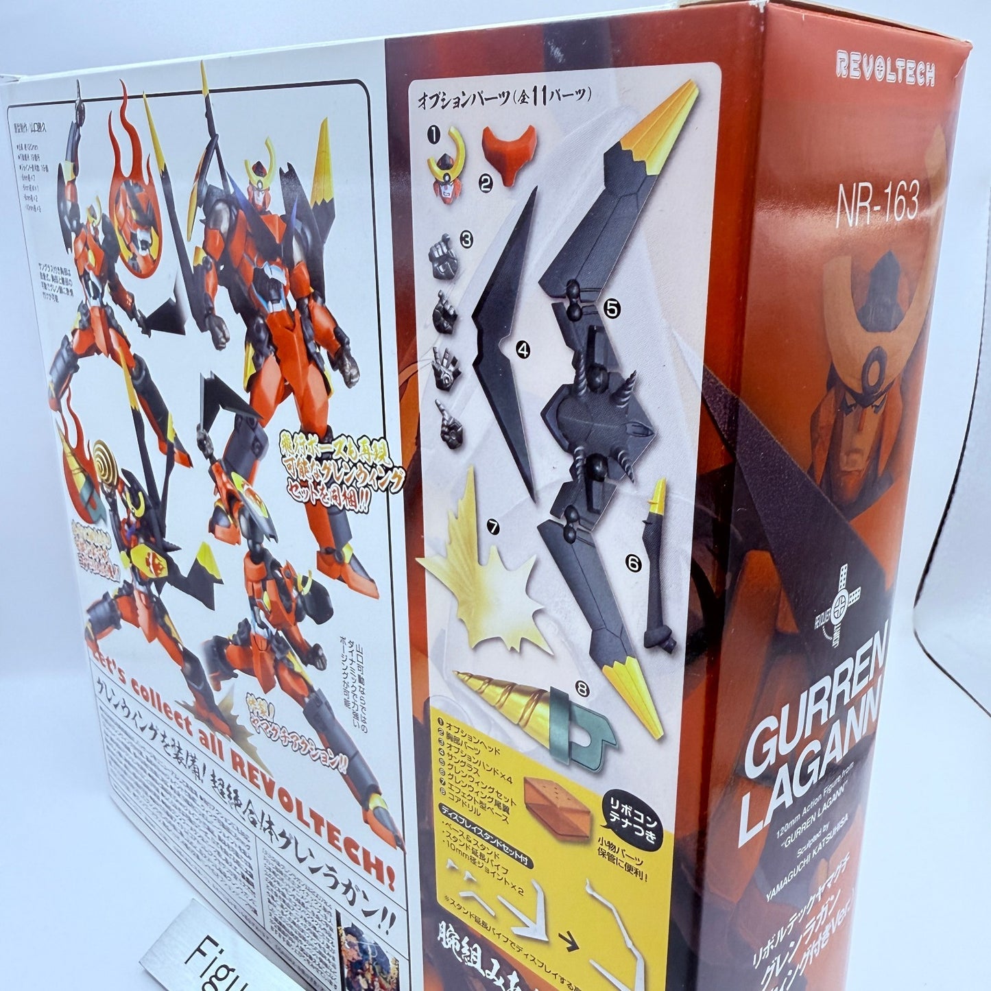 Gurren Lagann 119 Revoltech Yamaguchi Wing Kaiyodo Figure Authentic Japan MIB5