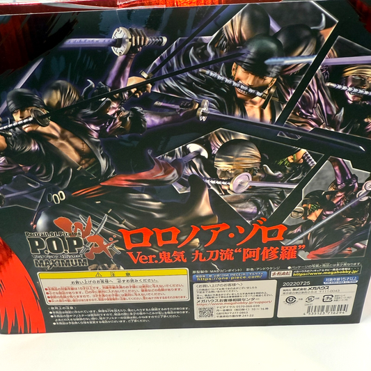 MegaHouse POP WA-MAXIMUM One Piece Roronoa Zoro Ashura Ver Kiki Kyutoryu TopMint1