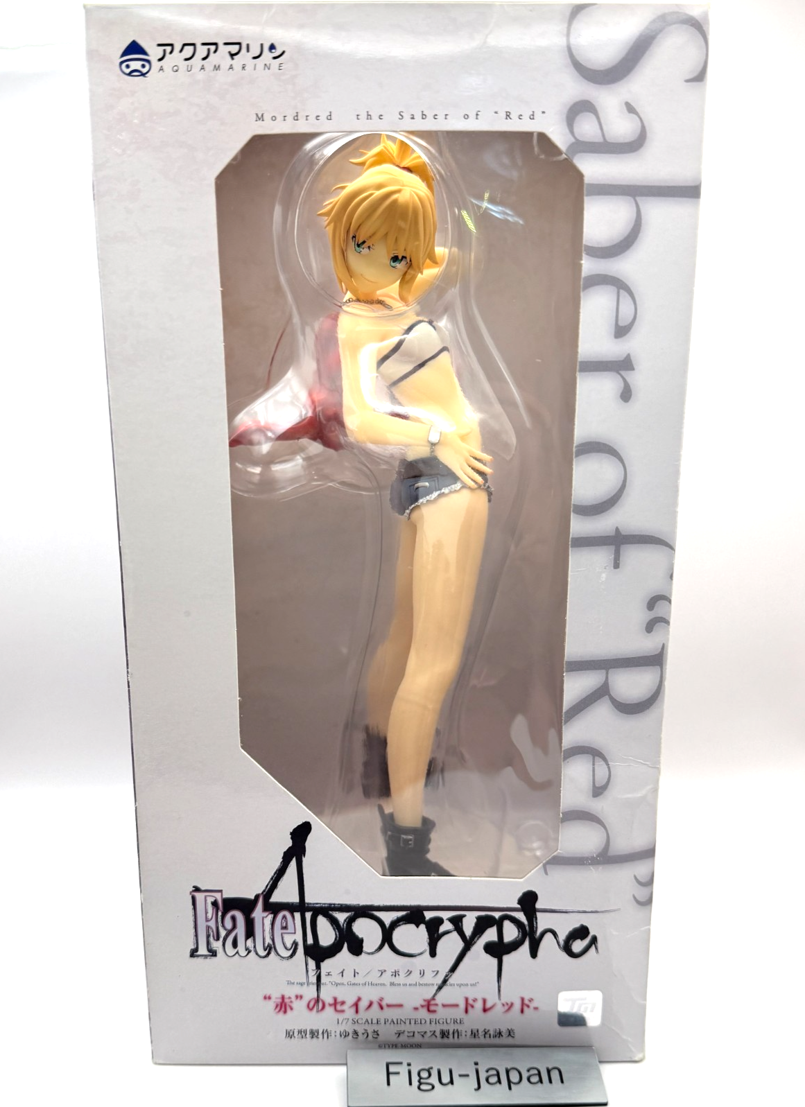 Fate Apocrypha Saber of Red Mordred 1/7 Figure Aquamarine MIB Authentic Japan0
