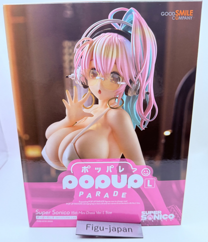 Super Sonico POP UP PARADE L Size Figure Good Smile Company Nitroplus MISB0