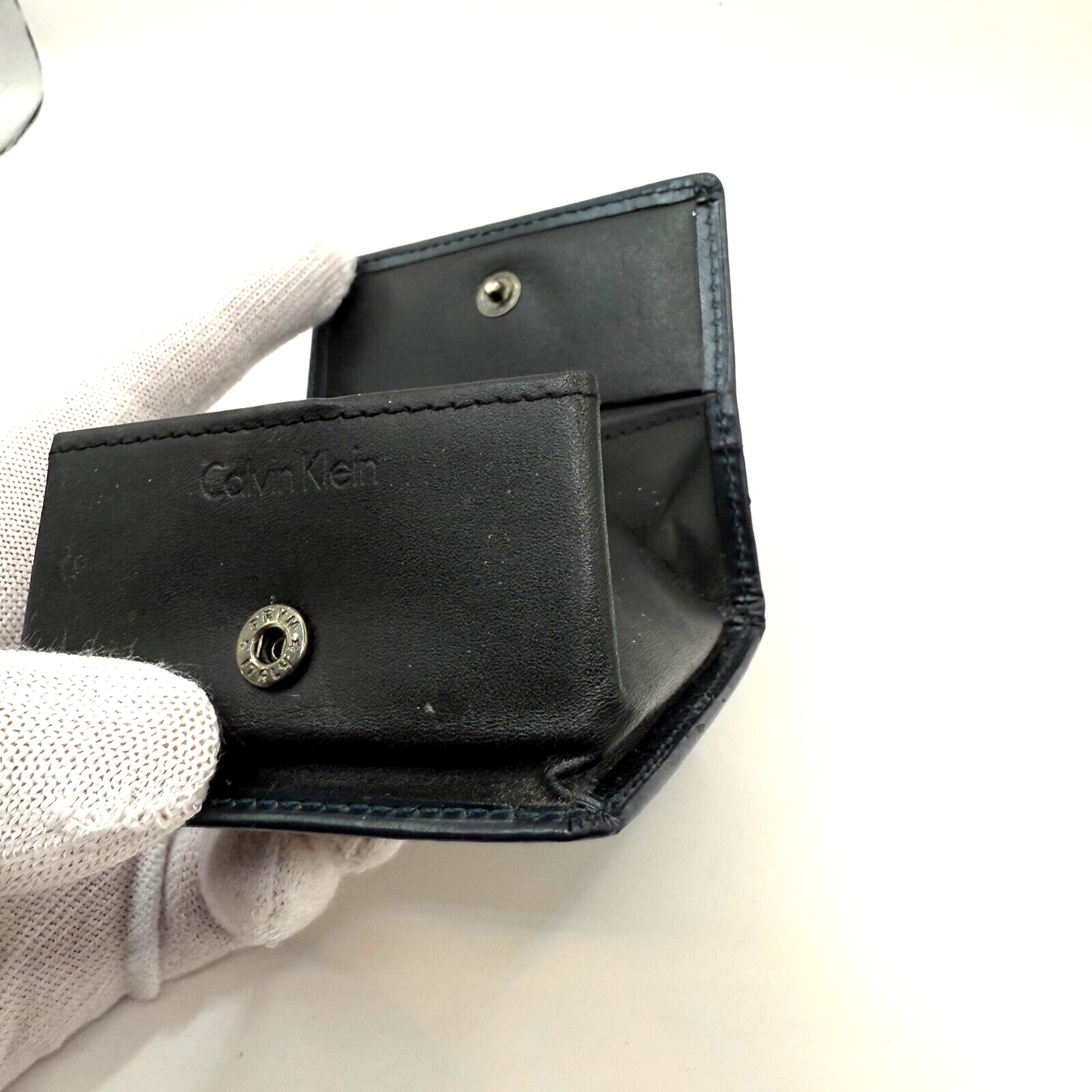 Calvin Klein Gray Faux Leather Discontinued product With Coin Purse.[express]6