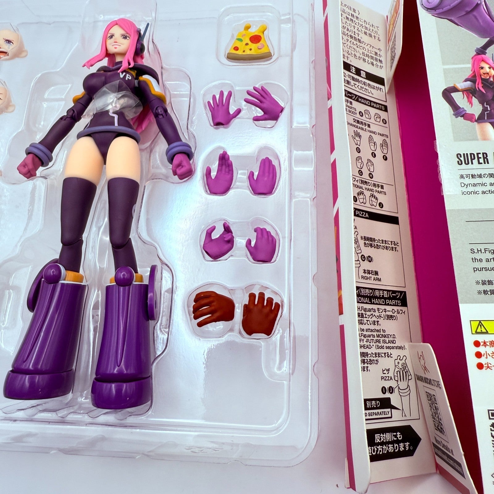 S.H.Figuarts Jewelry Bonney One Piece Egghead Future Island Bandai Open TOP MINT5