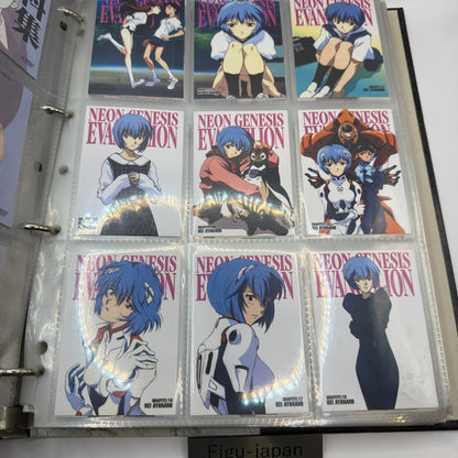 CARDDASS MASTERS Neon Genesis Evangelion PART 1 & 2 PERFECT SET With binder 199718