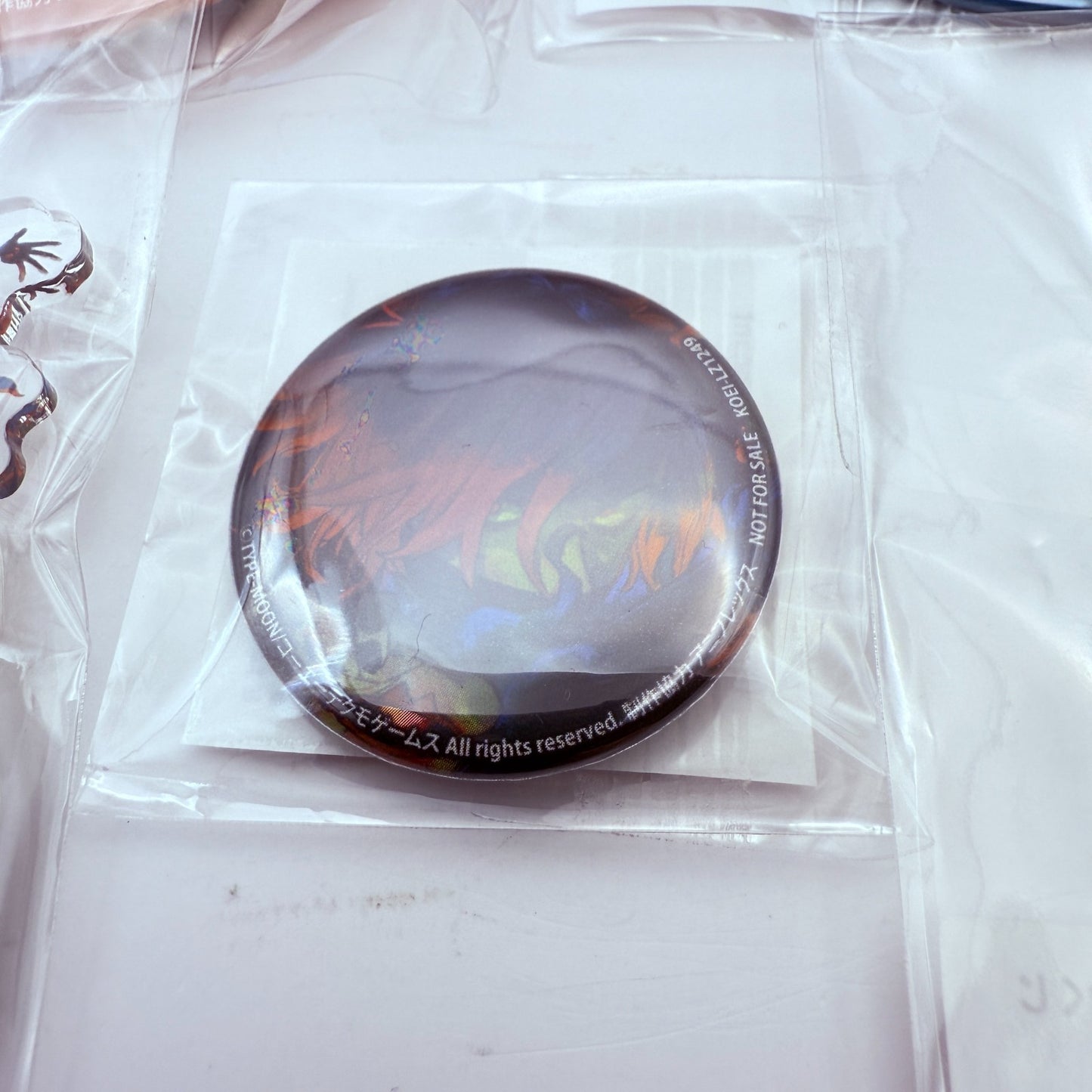 Fate/Samurai Remnant 2nd Anniv Kuji Caster Assassin 5Item Set Bonus Mini Badge1