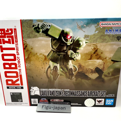Robot Spirits Zaku II & Principality of Zeon Reconnaissance Aircraft Set NEW0