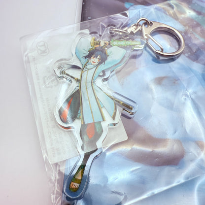 Fate/Samurai Remnant 2nd Anniv Saber Yamato Takeru Set Chibi Mug File Keychain1