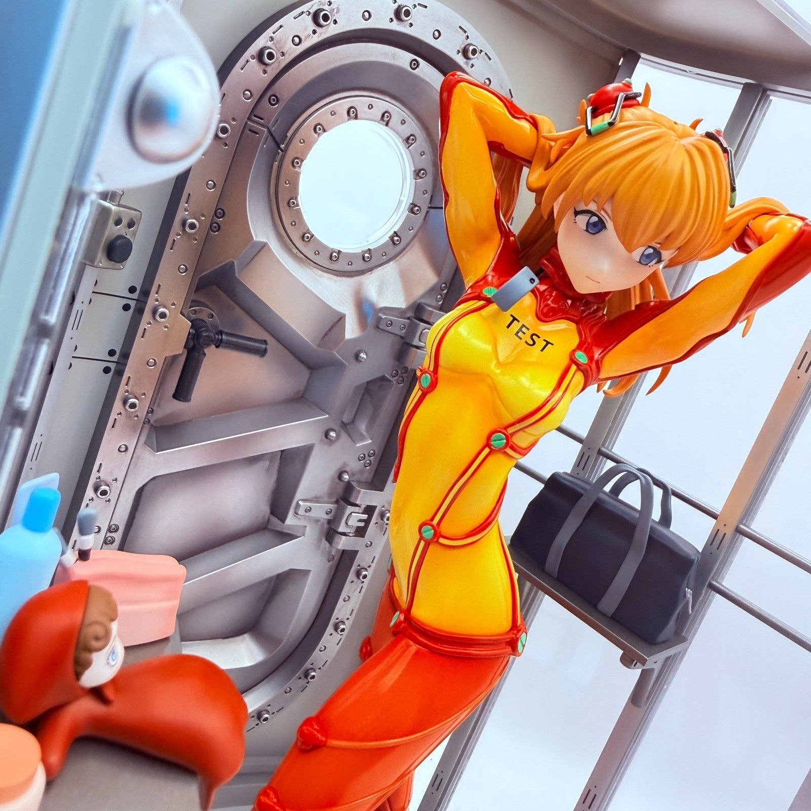 AniMester Evangelion Asuka Langley Test Plugsuit 1/7 Diorama Figure mint9