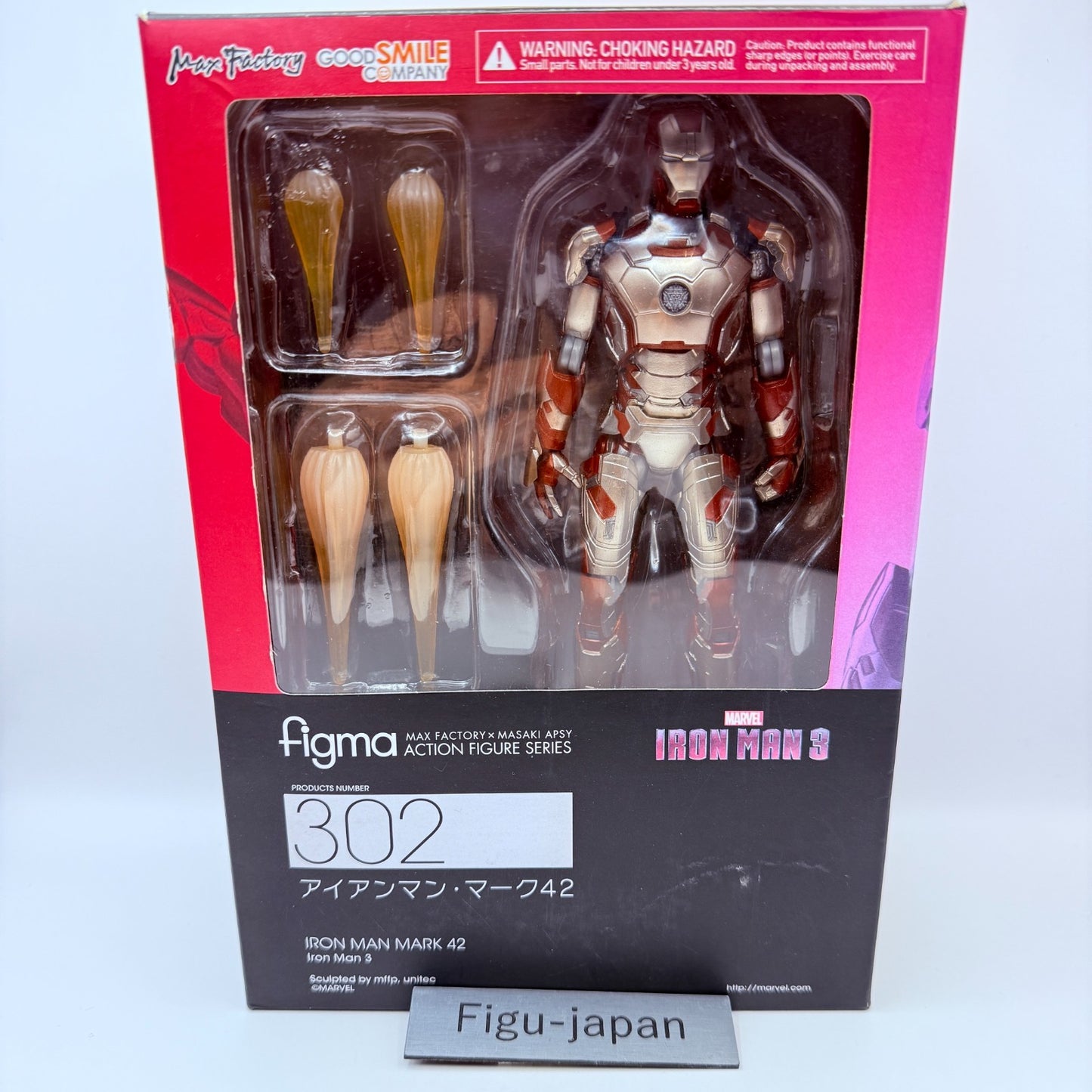 Max Factory figma 302 Iron Man Mark 42 XLII Figure Avengers Marvel Mint Japan0