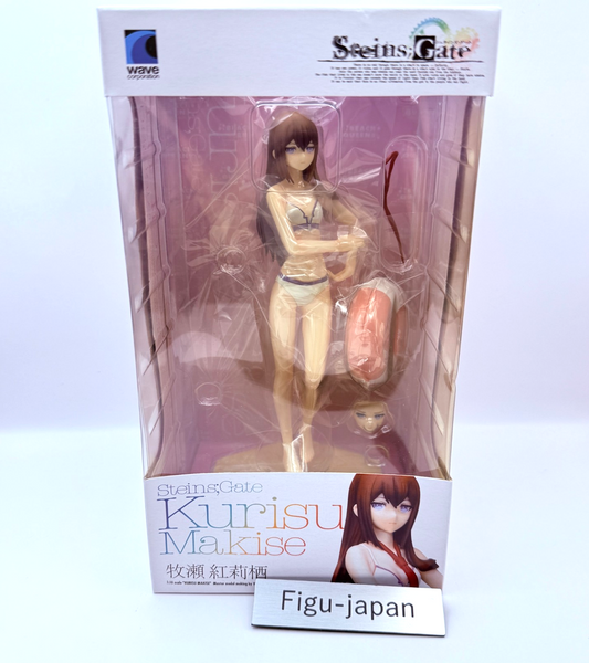 Makise Kurisu Swimsuit Figure BEACH QUEENS Steins Gate Wave Japan NOS0