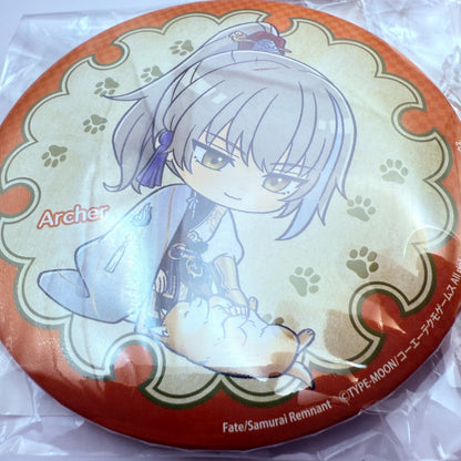 Fate/Samurai Remnant 2nd Anniv Kuji Archer & Yui Shousetsu 7Item Set Badge Key6