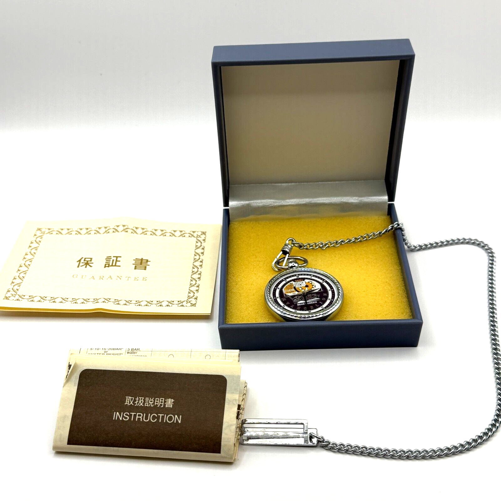 Neon Genesis Evangelion EVA Unit 01 Test Type Pocket Watch SEGA Japan Mint Rare1