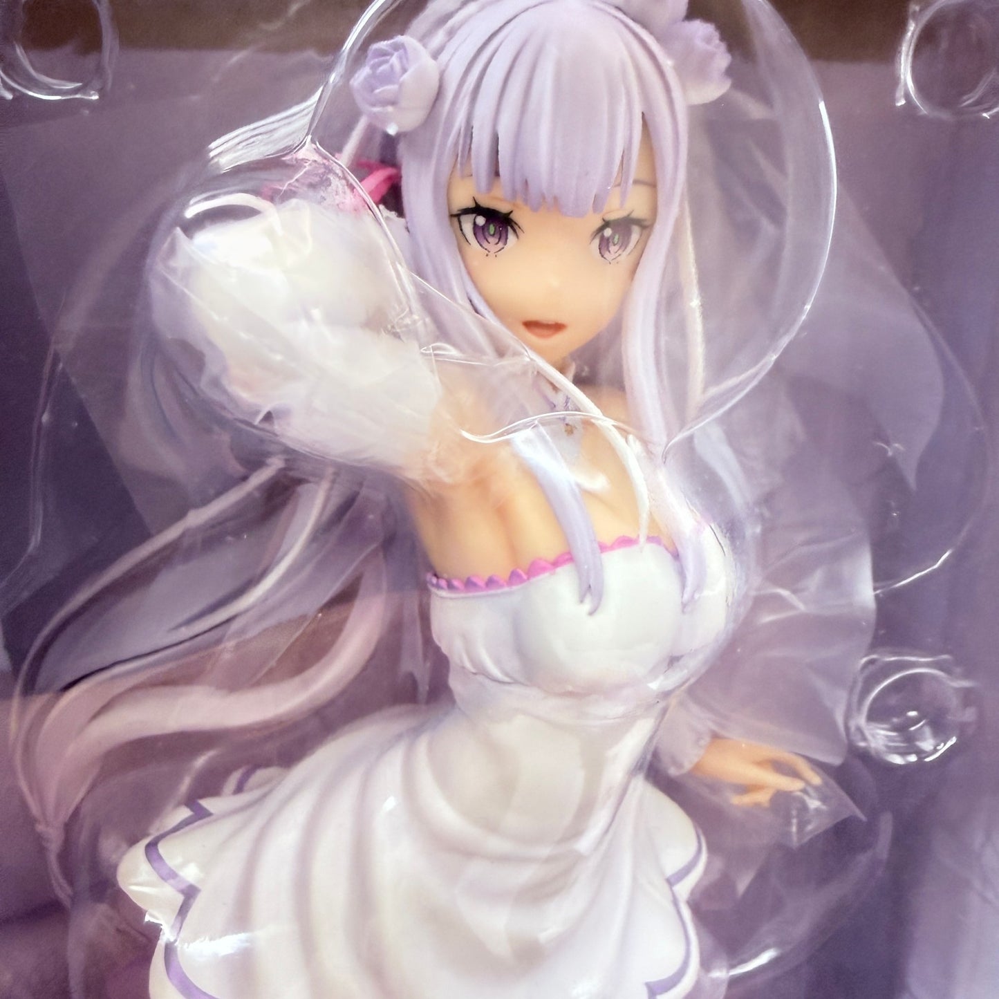 Phat! Re:Zero Emilia Wedding Ver 1/7 Scale Figure Opened Mint Authentic Japan1