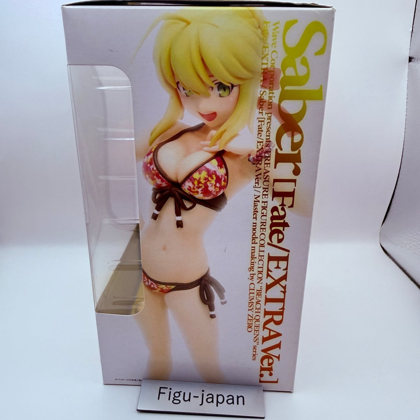 Beach Queens Fate/EXTRA Saber Nero Swimsuit 1/10 Figure WAVE MISB Authentic NEW5