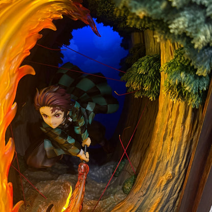 Demon Slayer  Tanjiro Kamado Hinokami Kagura Enbu Luminous figure[express]4