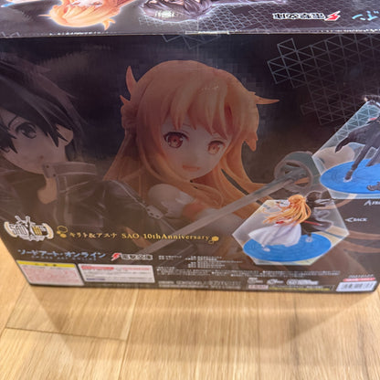 Lucrea SAO 10th Anniversary Kirito & Asuna 1/7 Figure MegaHouse Aniplex Mint Use15