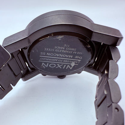 NEW Nixon Magnacon SS 2 Minutes To Midnight Black Gold Limited 100% AUTH EXPRESS9