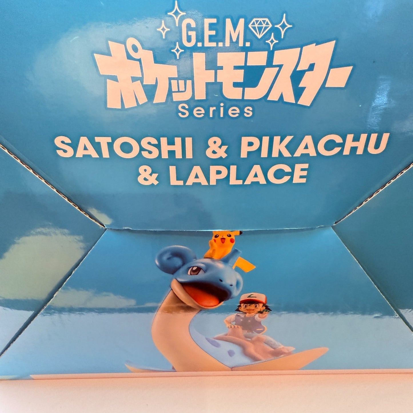 MegaHouse G.E.M. Pokemon Ash Pikachu Lapras Figure First Ed Clear File Bonus New1