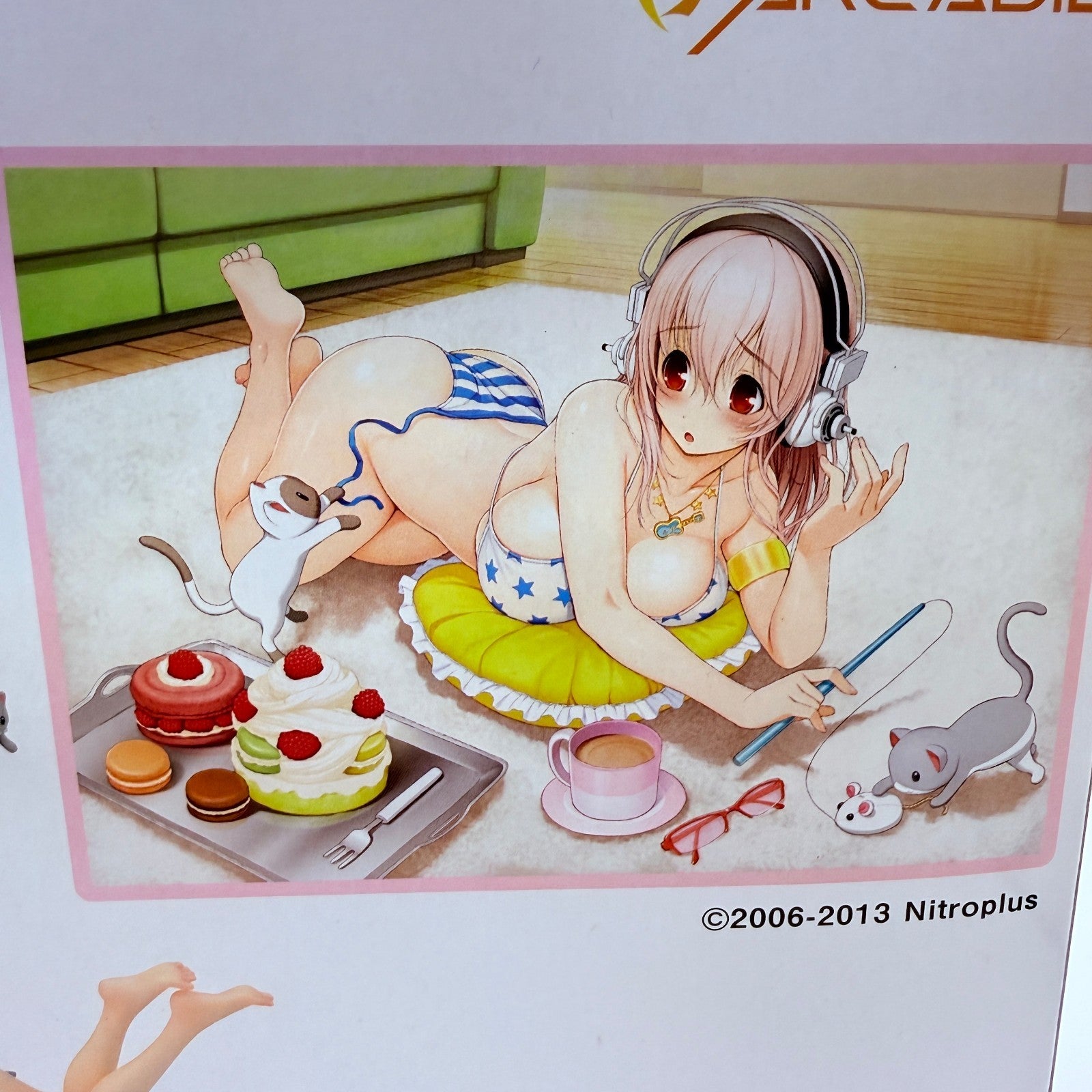 Arcadia Super Sonico Sweets & Bikini Ver 1/6 Figure Opened Mint Authentic Japan2