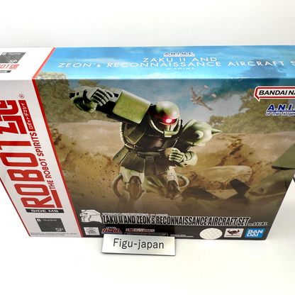 Zaku II & Zeon Reconnaissance Aircraft Robot Spirits Figure Bandai MISB2