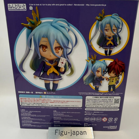 Nendoroid 653 Shiro No Game No Life 1st Ed Figure GSC Top Mint w/Sealed Novel1
