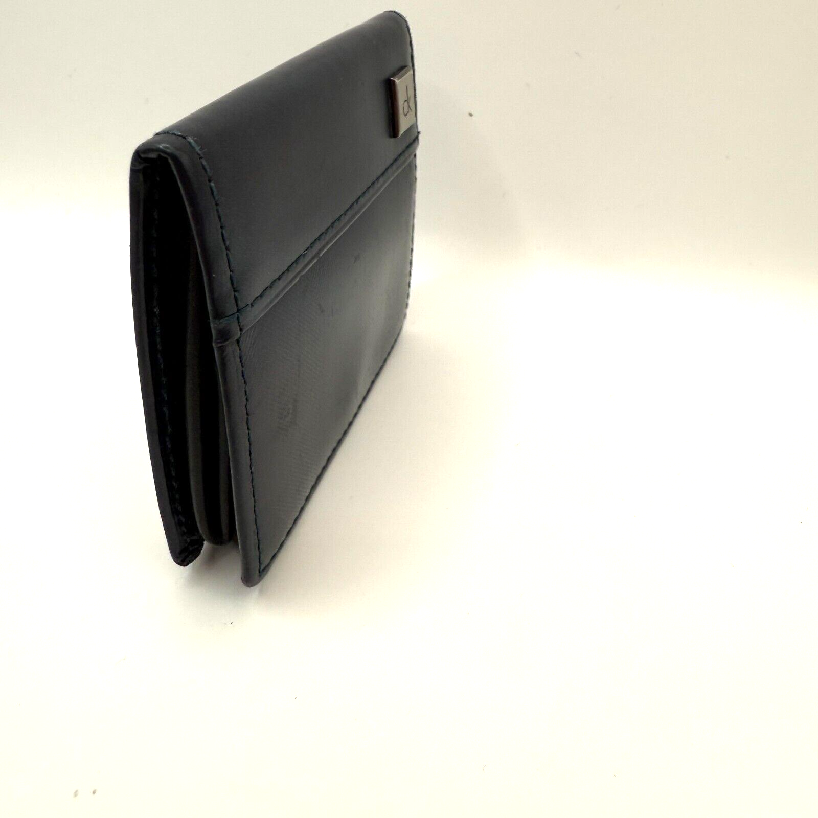 Calvin Klein Gray Faux Leather Discontinued product With Coin Purse.[express]16