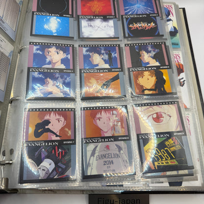 CARDDASS MASTERS Neon Genesis Evangelion PART 1 & 2 PERFECT SET With binder 199719