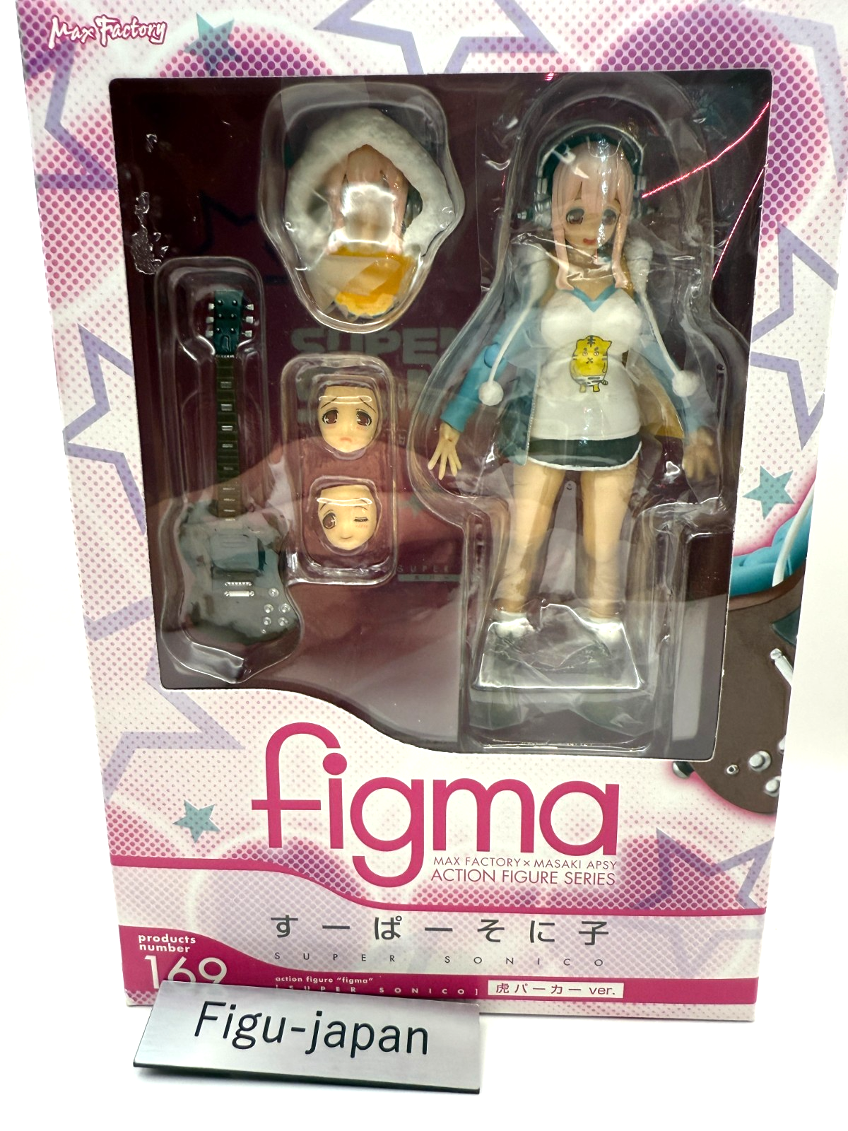 Figma Super Sonico Tiger Hoodie ver Action Figure 169 Max Factory  [express]0