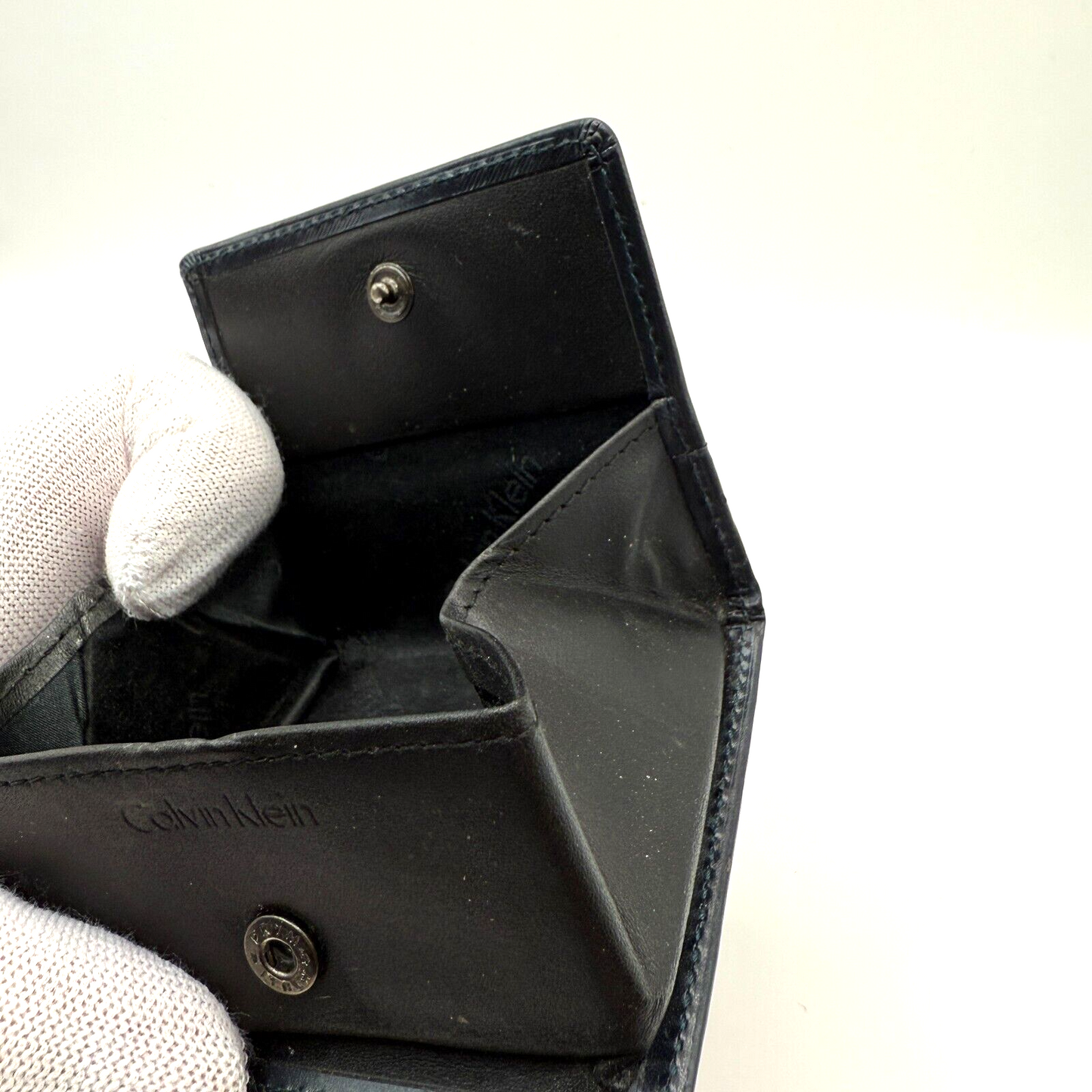 Calvin Klein Gray Faux Leather Discontinued product With Coin Purse.[express]10