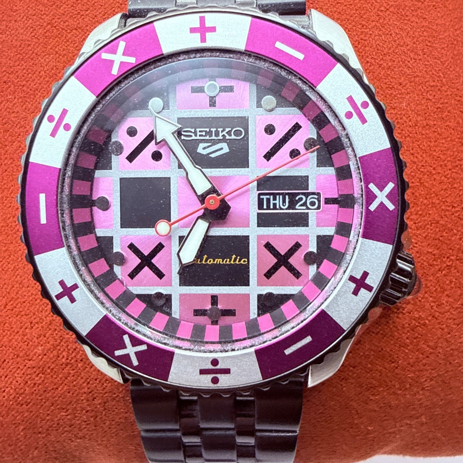 Trish Una SEIKO Watch SBSA033 JoJo Bizarre Adventure Golden Wind Custom Band MIB6